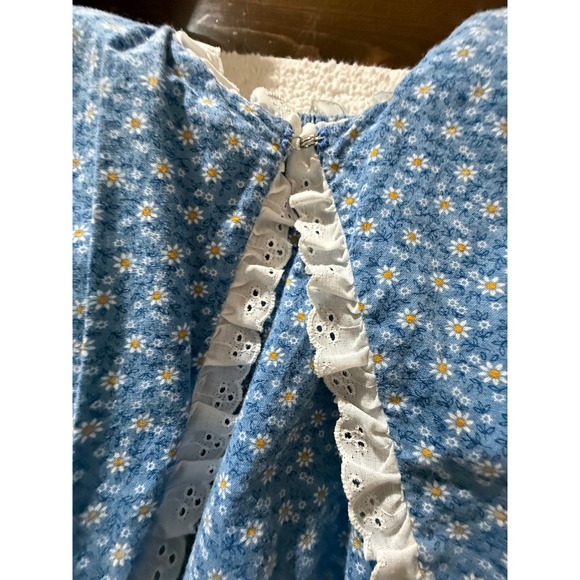 VTG Prairie Maxi Dress with Bonnet Cottagecore Pioneer Holly Hobby Costume - Picture 6 of 12